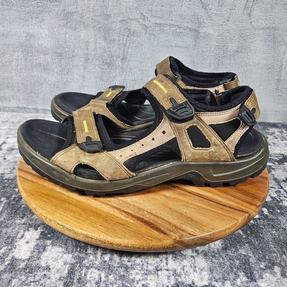 Ecco Yucatan Offroad Sandals Men\'s 46 / 12 Brown Leather Hiking Sport Outdoor main image 10